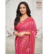 Laxmipati Ras Madhuri 8524 Wetless Pink Saree