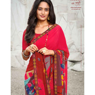 Laxmipati Ras Madhuri 8526 Wetless Multicolor Saree