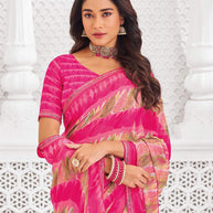 elegant party wear printed saree
