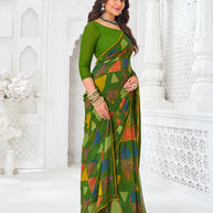  contemporary designer print saree