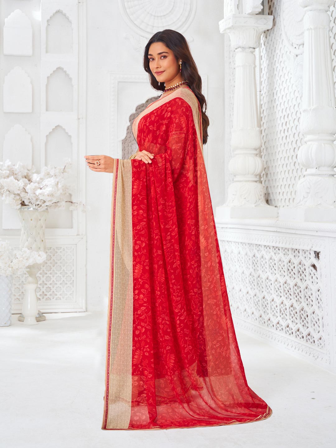 lightweight festive wear saree 