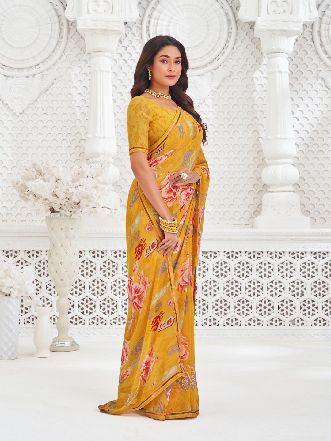 elegant festive designer saree