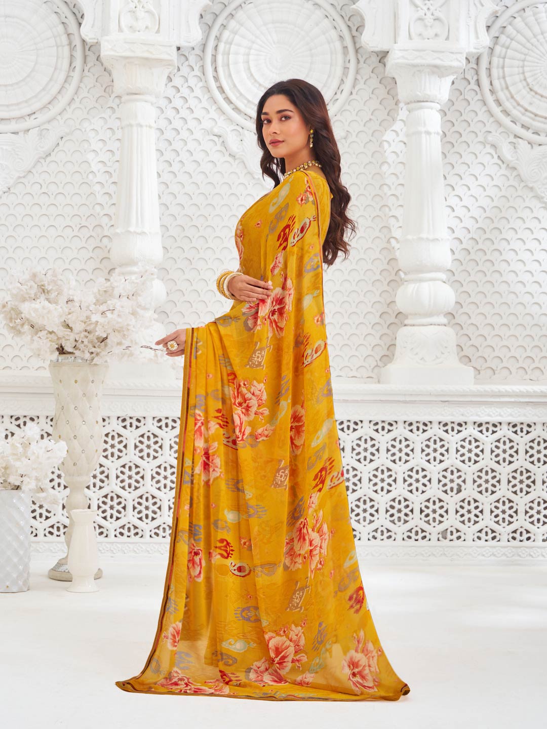 lightweight party wear saree 
