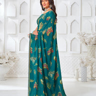 elegant party wear designer saree