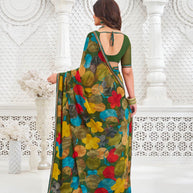 stylish party wear saree