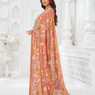vibrant festive designer saree