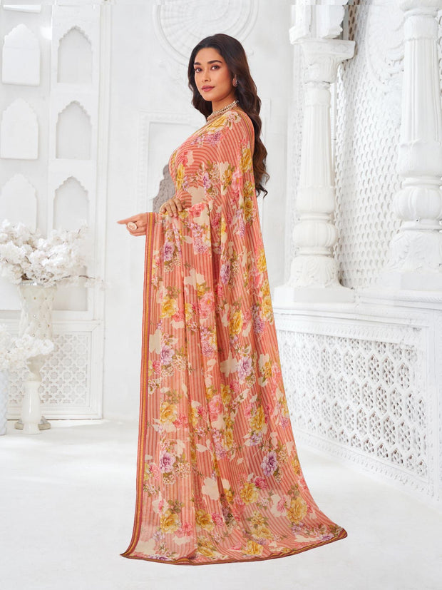vibrant festive designer saree