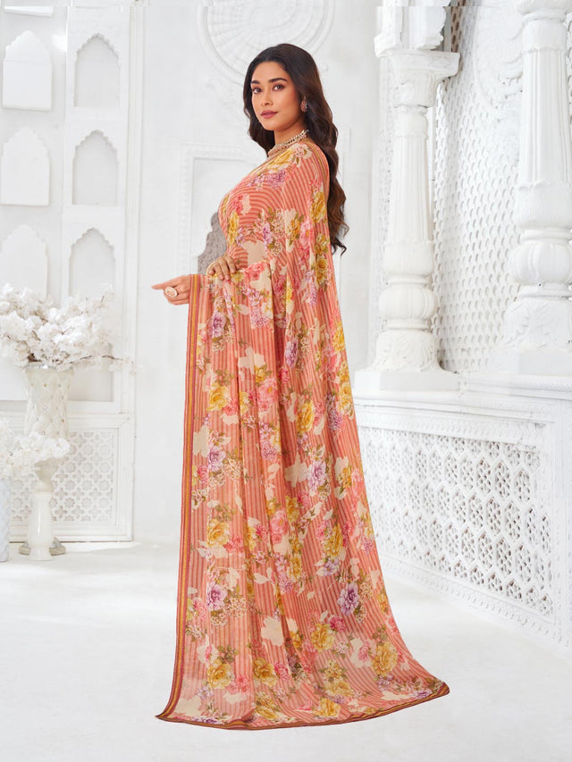 vibrant festive designer saree
