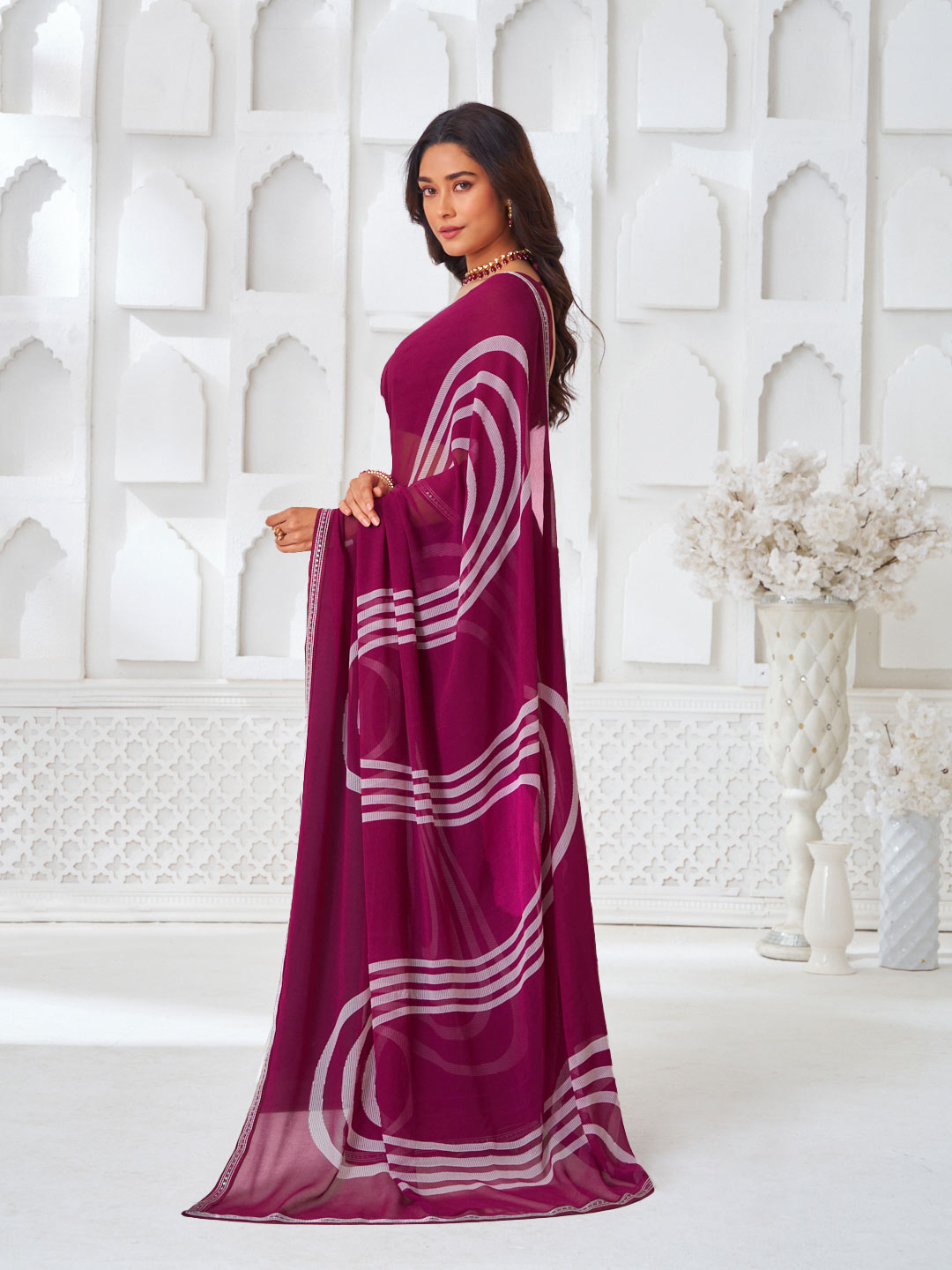 lightweight festive wear saree 