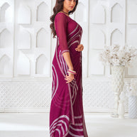 contemporary designer georgette saree