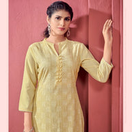 Laxmipati K199-1 Spun Cotton Base Beige Kurti With Pant