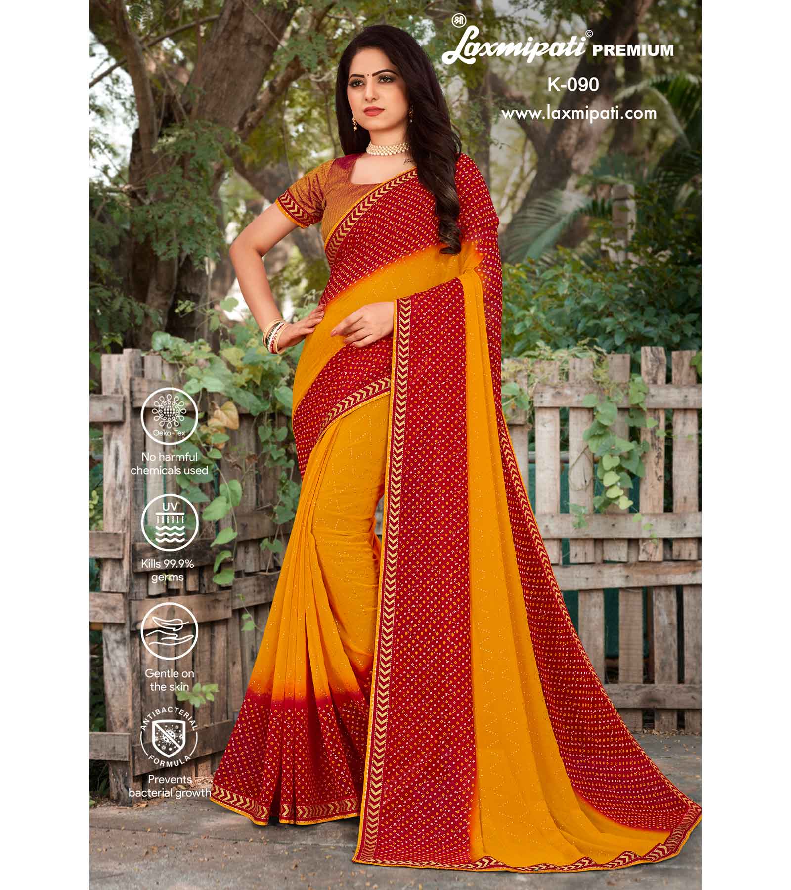 Laxmipati Mahek K-090 Georgette Multicolor Saree