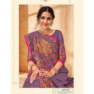 Laxmipati Manmohini K-184 Tangail Silk Purple Saree