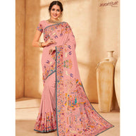 Laxmipati Manmohini K-188 Tangail Silk Pink Saree