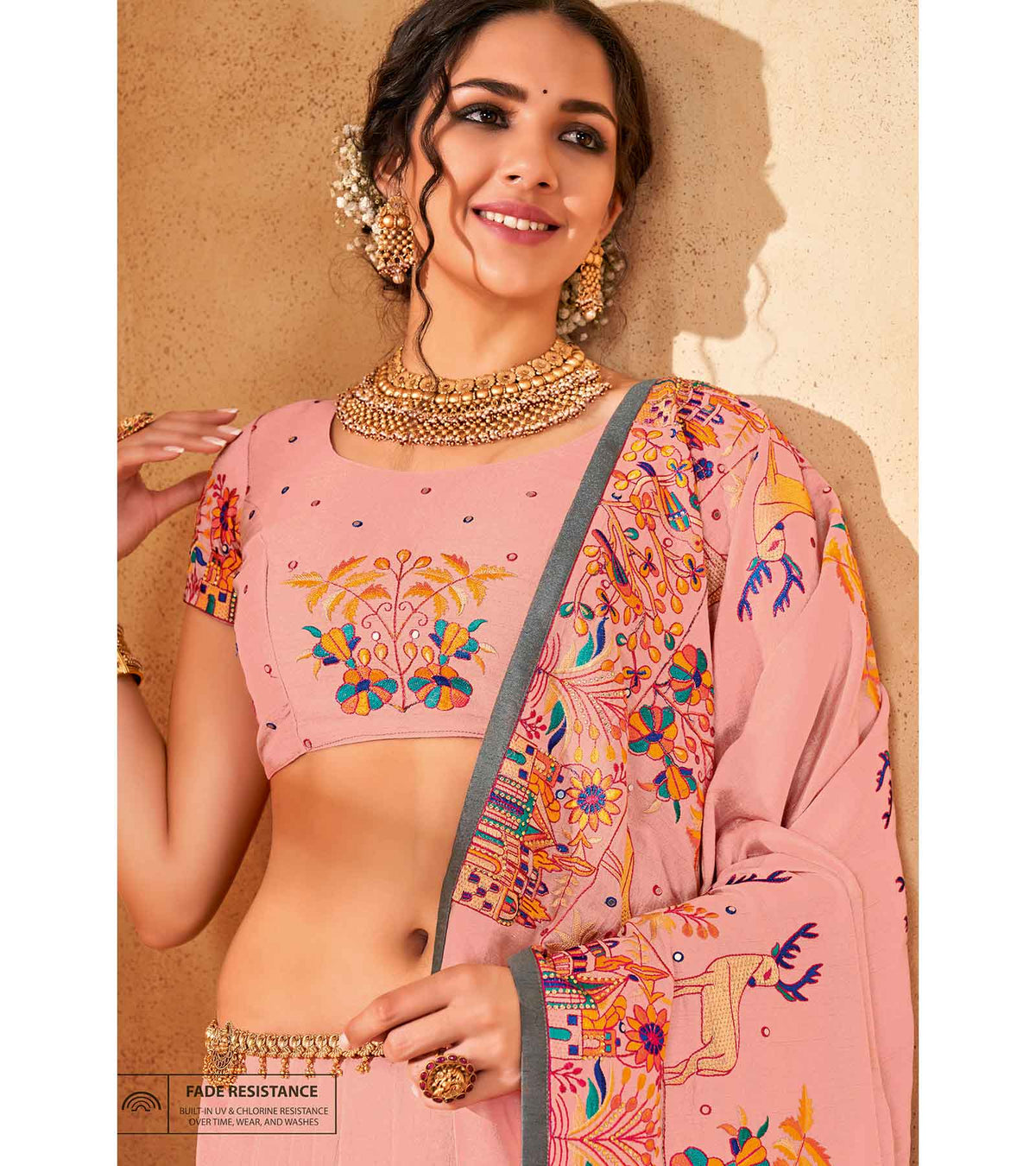 Laxmipati Manmohini K-188 Tangail Silk Pink Saree