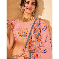 Laxmipati Manmohini K-188 Tangail Silk Pink Saree