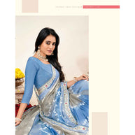 Laxmipati CHASHNI K-273 Butti Multicolor Chiffon Saree with Resham Embroidery Work