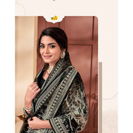 Laxmipati POSHAK K-309 Tissue Black Saree
