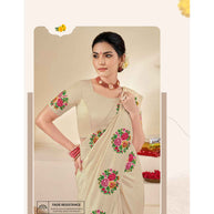 Laxmipati POSHAK K-314 Jugnu Silk Chikoo Saree