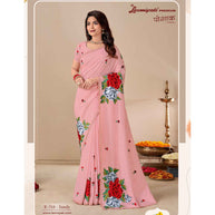 Laxmipati POSHAK K-316 Jugnu Silk Baby Pink Saree