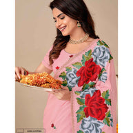 Laxmipati POSHAK K-316 Jugnu Silk Baby Pink Saree