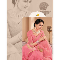 Laxmipati POSHAK K-317 Brasso Dark Pink  Saree
