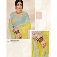 Laxmipati BASERA K-332 Chiffon With Tasab Multicolor Saree