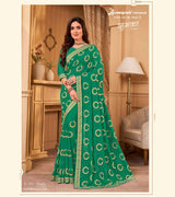 Laxmipati JHUMKA K-355 Chiffon Green Saree