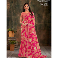 Laxmipati Prem Varsha K-367 Sprakle Chiffon Pink Saree