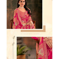 Laxmipati Prem Varsha K-367 Sprakle Chiffon Pink Saree