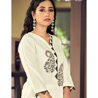Laxmipati K26-10 Spun Base White Kurti With Pant