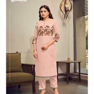 Laxmipati K26-6 Spun Base Blush Pink Kurti With Pant