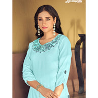 Laxmipati K26-8 Spun Base Baby Blue Kurti With Pant