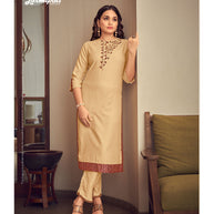 Laxmipati K26-9 Spun Base Caramel Kurti With Pant