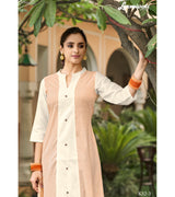 Laxmipati  Spun Base Self Textured Off White Kurti