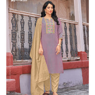 Laxmipati  Spun Base Fabric Straight Cut Kurti With Pant & Dupatta