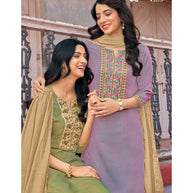 Laxmipati  Spun Base Fabric Straight Cut Kurti With Pant & Dupatta