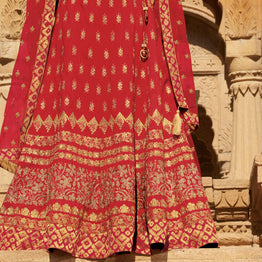 Laxmipati LH-002 Red Bridal Lehenga