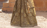 Laxmipati LH-003 Brown Bridal Lehenga