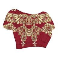 Laxmipati LH-004 Maroon Bridal Lehenga