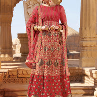 Laxmipati LH-005 Ruby Red Lehenga