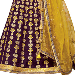Laxmipati LH-030 Royal Purple Lehenga