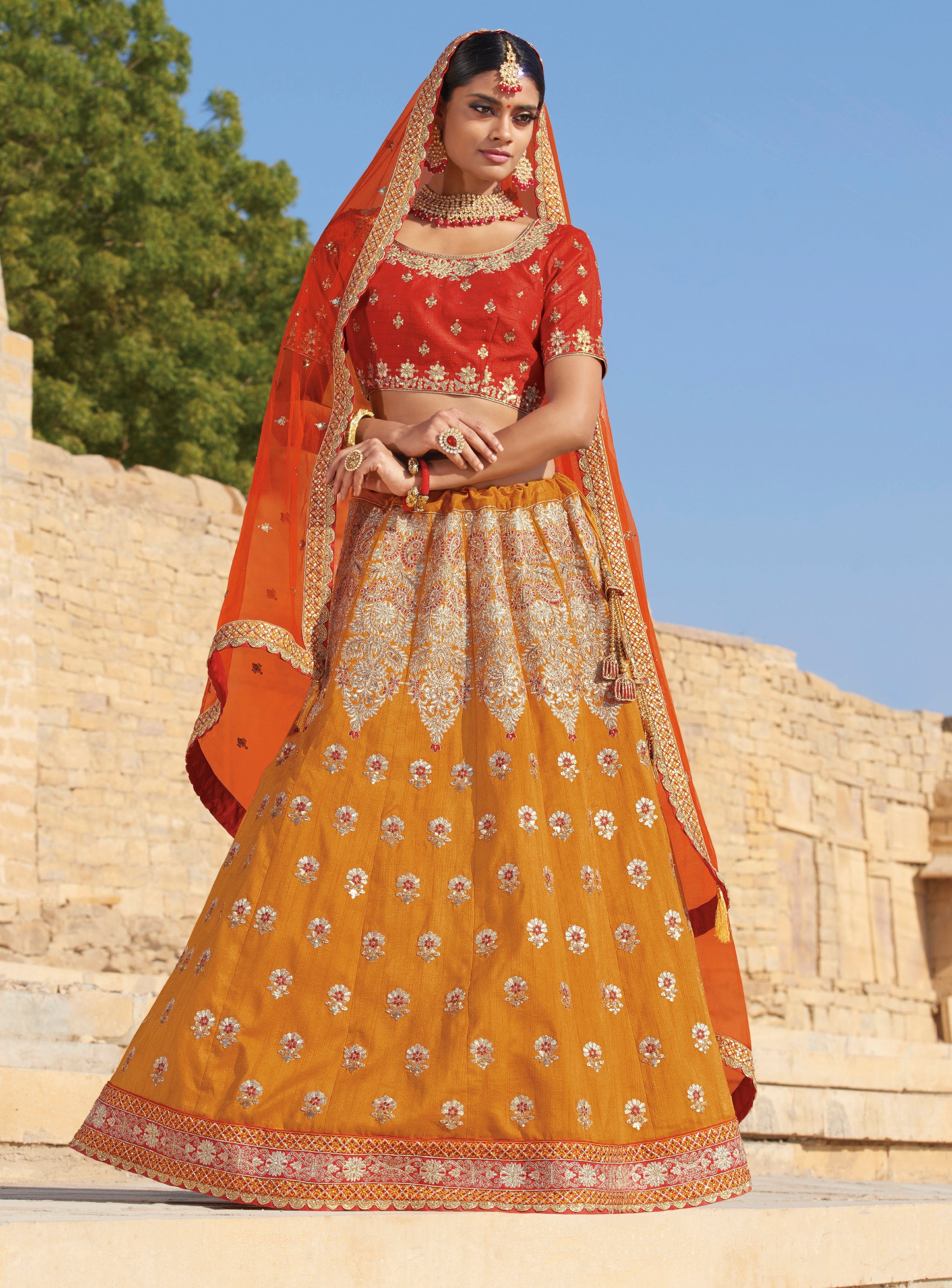 Laxmipati LH-037 Golden Accented Bridal