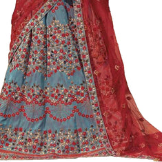 Laxmipati LH-045 Bold Blue Bridal Lehenga