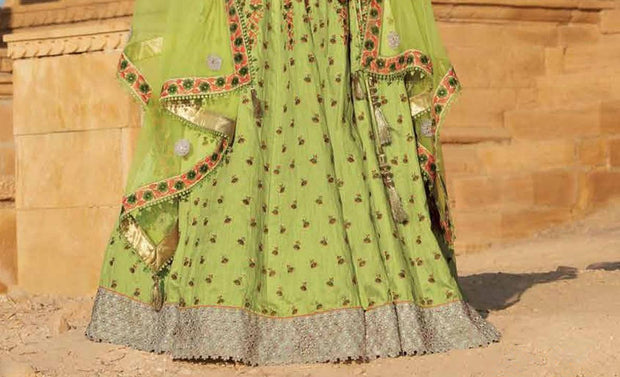 Laxmipati LH-054 Lush Green Lehenga