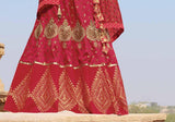 Laxmipati LH-002 Red Bridal Lehenga