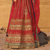 Laxmipati LH-058 Royal Red Lehenga