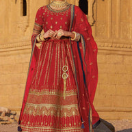 Laxmipati LH-058 Royal Red Lehenga