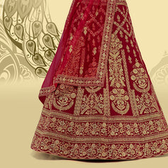 Laxmipati LH-103 Crystal Maroon Lehenga