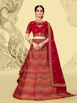 Laxmipati LH-061 Radiant Red Lehenga